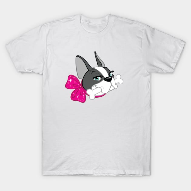 French Bulldog "Cherry" T-Shirt by tatsuya_artist